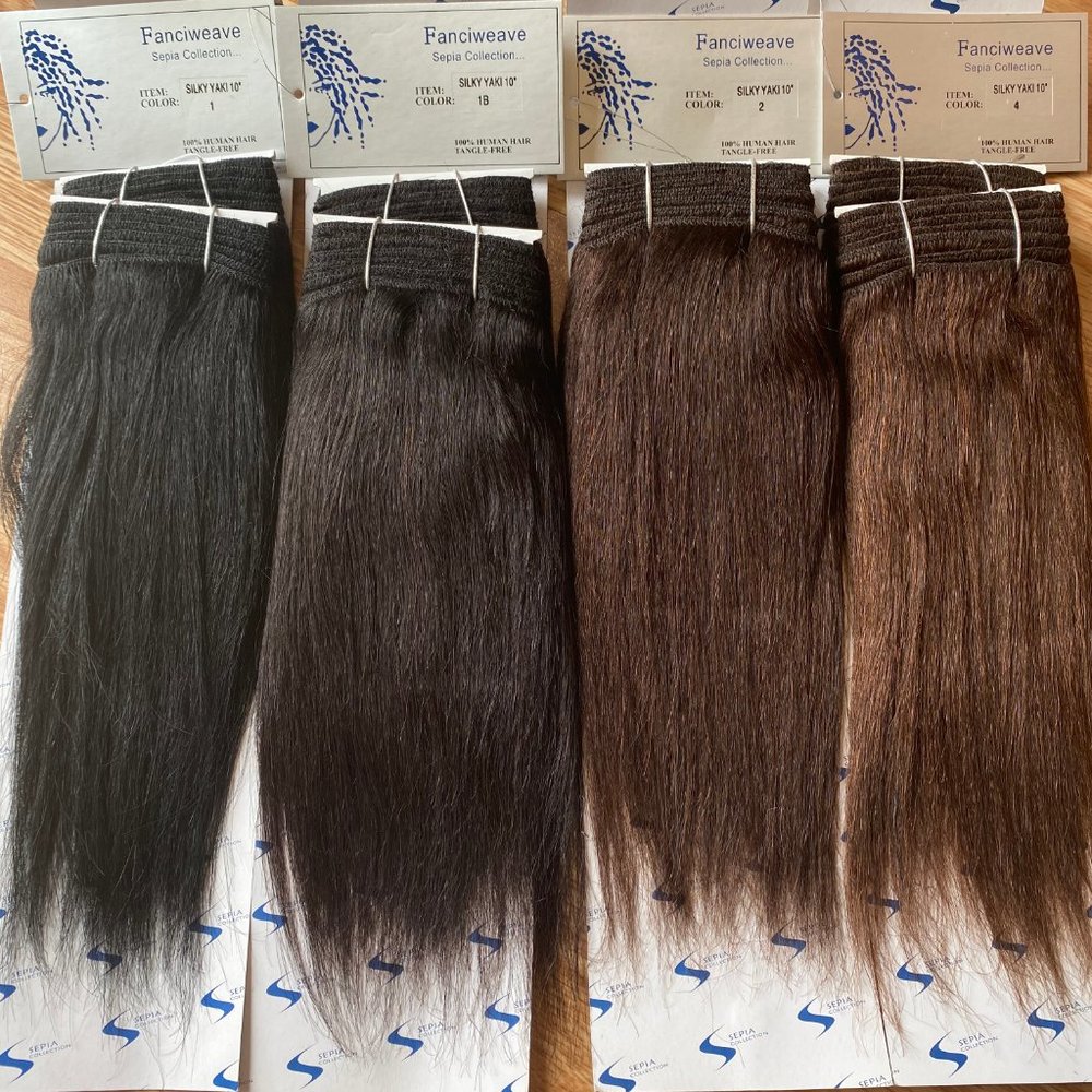 #80 10" SEPIA 100% HUMAN HAIR WEAVE